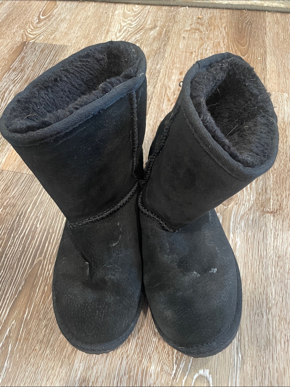 Lamo Black Suede Plush-Lined Winter Boots